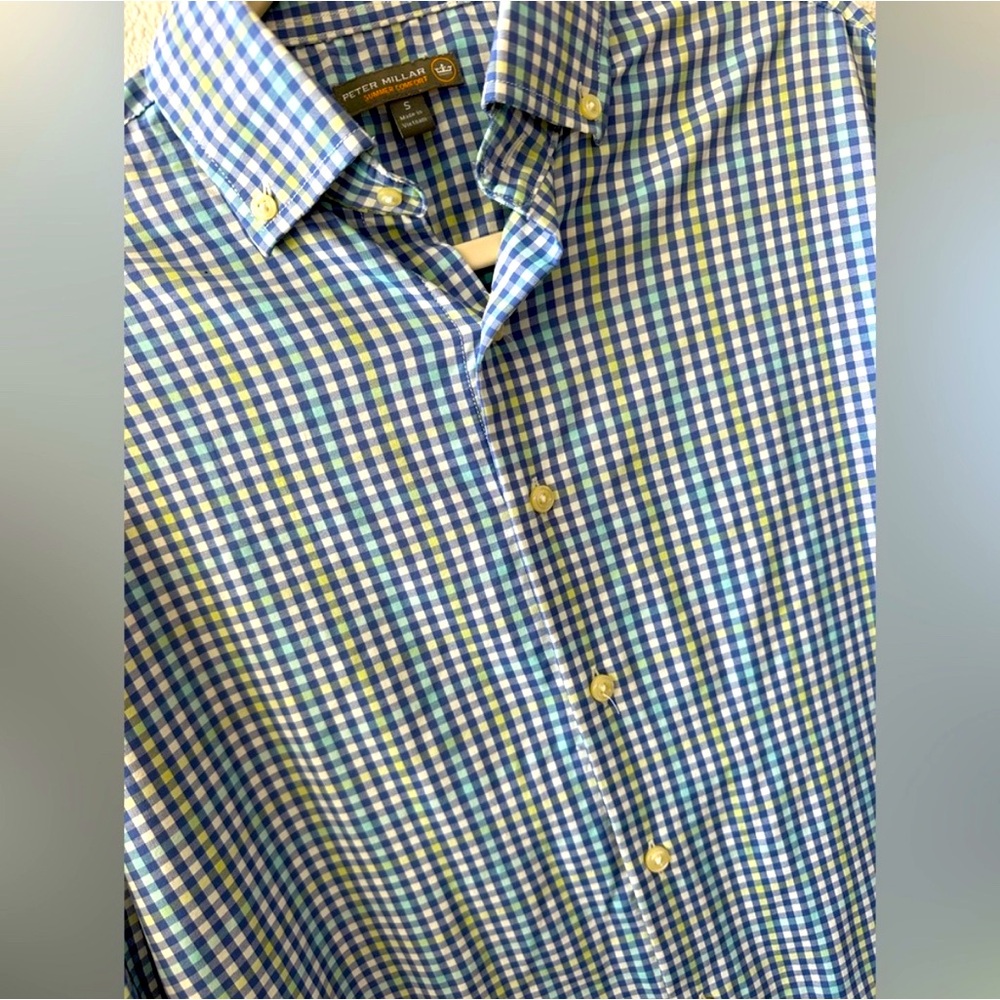 Peter Millar Plaid Men's Shirt - Picture 2 of 6